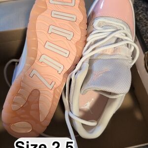 Jordan Girls' Pink and White Low-Top Sneakers